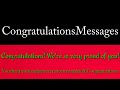Congratulations Messages  #congratulations #love #congrats #wedding #graduation #happy #celebration