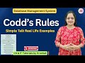 DBMS 23: Codd’s 12 Rules with Real Examples | Must Refer for Exam
