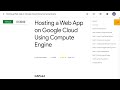 Hosting a Web App on Google Cloud Using Compute Engine GSP662
