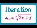 Iteration - GCSE Higher Maths