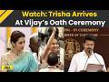 Tamil Nadu News: Trisha Krishnan Arrives For Thalapathy Vijay’s Oath Ceremony In Chennai | TVK