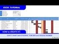 Simple Method to create Excel Gantt Chart with Dynamic Task Bar and Holidays Marker