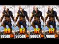 R9 9950X3D2 vs R7 9850X3D vs R7 9800X3D vs R7 7800X3D | Which has the best Value for the Price?