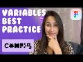 Figma VARIABLES BEST PRACTICE | Figma Variables Step-by-step | Config 2023 update |  Tokens tutorial