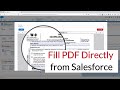 Fill PDF Directly from Salesforce- Viewer Salesforce AppExchange