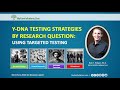 Y-DNA Research Strategies by Research Question