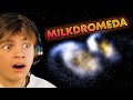 Milky Way VS Andromeda Galaxy - Universe Sandbox