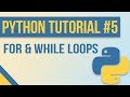 For Loops \u0026 While Loops in Python - Beginner Python Tutorial #5 (with Exercises)