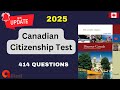 Canadian Citizenship Test 2025 – 414 Real Past-Test Questions \u0026 Answers