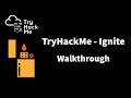 TryHackMe - Ignite walkthrough