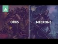 Orks vs Necrons- Warhammer 40k battle report - GT rules