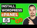 How To Install WordPress In cPanel Manually 2026 [beginners step-by-step Softaculous tutorial guide]