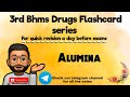 Alumina : 3rd Bhms flashcard series of MM