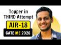 AIR - 18, GATE 2026 Mechanical Topper shares Superb Strategy \u0026 Tips | Exergic Video Course Student