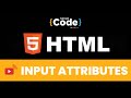 🔥HTML Input Attributes | Attributes in HTML | HTML Attributes List | HTML Tutorial 2022 | SimpliCode