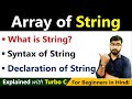 What is String in C Language? | Declaration \u0026 Initialization | By Rahul Chaudhary