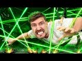 World's Deadliest Lazer Maze! | MrBeast In Hindi