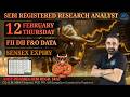 FII DII F\u0026O DATA  Nifty BankNifty Sensex Expiry Prediction Tomorrow Thursday 12 February 26