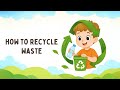 Recycling for Kids | Recycling Plastic, Glass and Paper. Why Recycling is Important?