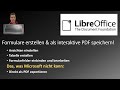 Ausfüllbare PDFs mit Libre Office (Woran Microsoft scheitert)