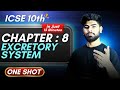 Biology Chapter 8 Excretory System One Shot - in 15 Minutes || ICSE Class 10 || ICSE Biology