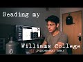 Reading the Williams College Supplement that got me into Williams
