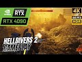 HELLDIVERS 2 Thrilling Gameplay | RTX 4090 | 4K UltraHD HDR 60fps | Max Graphics | PC-No Commentary