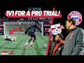 1v1 For a PRO TRIAL! 🔥 ft. FC Bayern \u0026 RB Leipzig Scouts! 👀