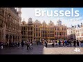 Brussels - Belgium Walking Tour 4K UHD 60 fps