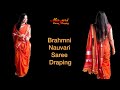 Brahmni Nauvari Style Saree Draping/ 10 yards Saree draping / Maharashtrian Style saree draping