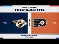 NHL Highlights | Predators vs. Flyers - March 31, 2025