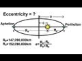 Physics 18 Gravity (11 of 20) Eccentricity Of A Planet's Orbits