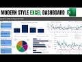 How to Build a Modern Design Interactive Excel Dashboard in Excel (Hindi/ Urdu)