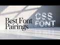 CSS Best Font Pairings tutorial in Hindi@arvindprogramming