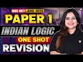 UGC NET Paper 1 June 2025 | Indian Logic | One Shot Revision | By Toshiba Mam