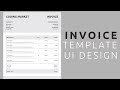 How to create Invoice Template UI Design In HTML and CSS || Business Invoice Template UI Design