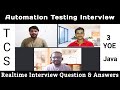 Manual \u0026 Automation Testing Interview | 3 to 4 Years Automation Testing Interview Questions