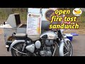 Man Selling Sandwich on his Bullet Bike | Sandwich wale Bullet Raja l foodie bites
