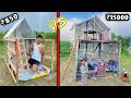 Overnight Survival Challenge | Low budget Aluminium foil House Challenge | 850 Vs 15000 🏠 Challenge