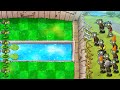 Plants vs. Zombies Last Stand endless | 14 Gatling pea vs All Zombies