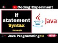 if statement in java(Hindi) | Syntax | Example #java #programming