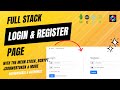 Build a Fullstack Login \u0026 Register Page with MERN (react.js, mongo, express, bcrypt, jwt \u0026 more)