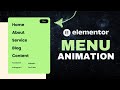 How to Make an Animated Drop Down Menu with Elementor
