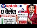 Kotak Mahindra Bank Open Account Zero Balance | Kotak 811 Account Opening Online Zero Balance