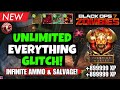 🚨 BROKEN! NEW BO7 SOLO UNLIMITED EVERYTHING GLITCH! INFINITE AMMO + SALVAGE | BO7 ZOMBIES GLITCH