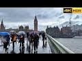 2.50 hours of London Rain ☔️ London Rain Walk Compilation | Best Collection [4K HDR]