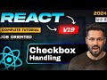 React JS 19 Tutorial in Hindi #22: Handle Checkbox in React