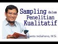 Sampling [Pemilihan Informan] dalam Penelitian Kualitatif