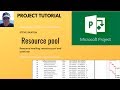 How to use Resource levelling and create a resource pool in Microsoft Project