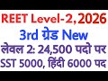 REET 2026 Notification | 3rd Grade Teacher Recruitment | Social Science, Hindi, English | RSSB REET